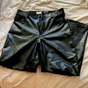 New w/out tags. A&F vegan leather black pants
